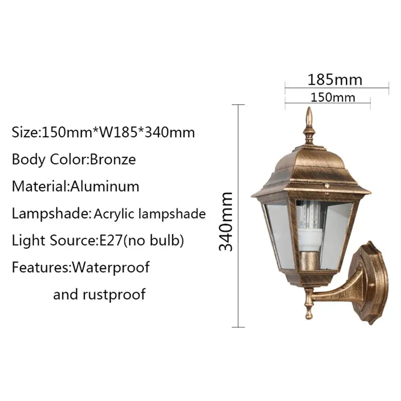 Porch Wall Outdoor Waterproof Porch Light — alternate product view 5