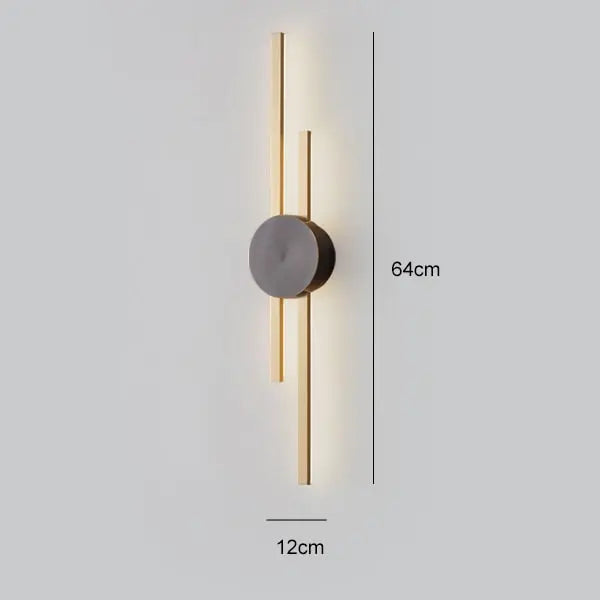 Luxury Minimalist Creative Copper Wall Light — alternate product view 14