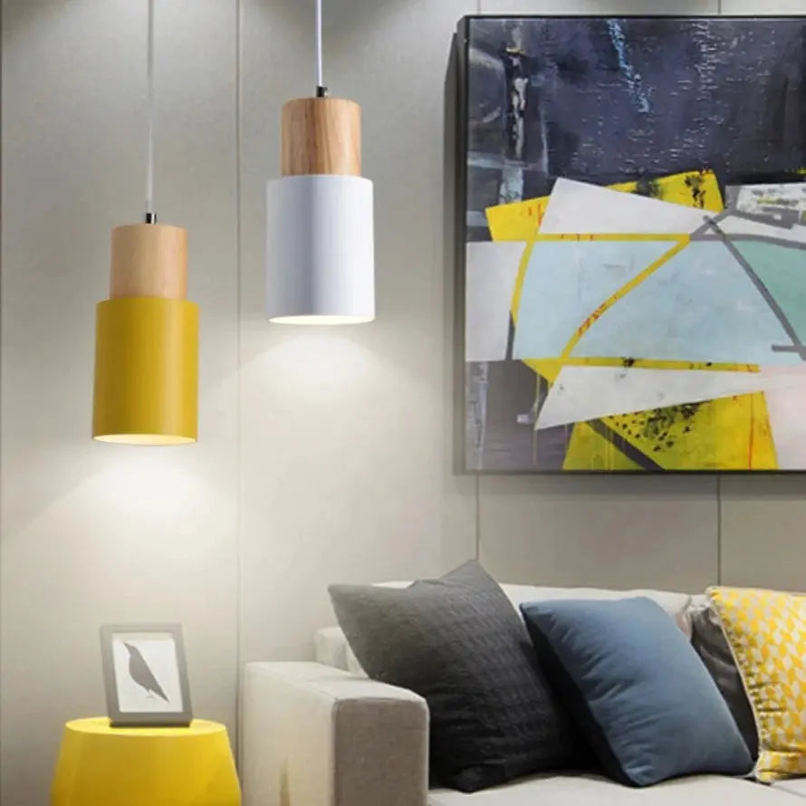 Designer Wooden Pendant Lights — alternate product view 1