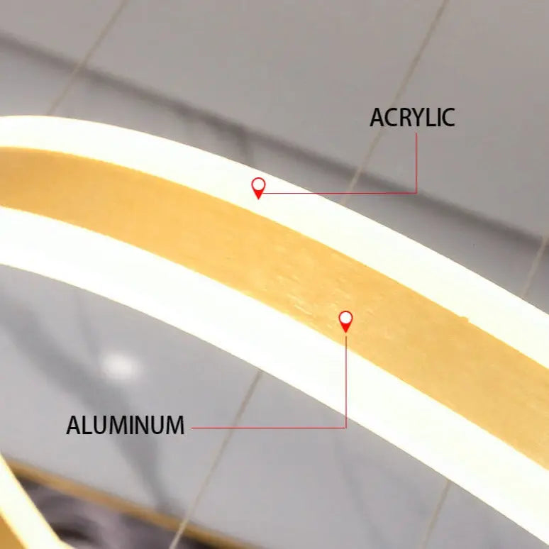 Large Modern Ring Chandelier — alternate product view 12