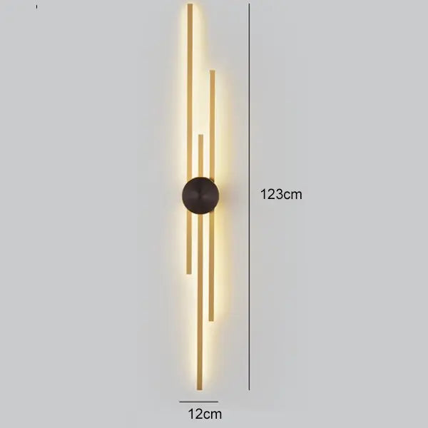 Luxury Minimalist Creative Copper Wall Light — alternate product view 20