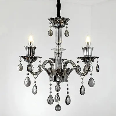 Modern Candle Large Crystal Chandelier — alternate product view 14
