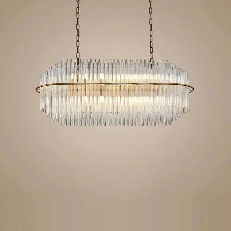 Crystal Designer Oval Round Chandelier — alternate product view 5