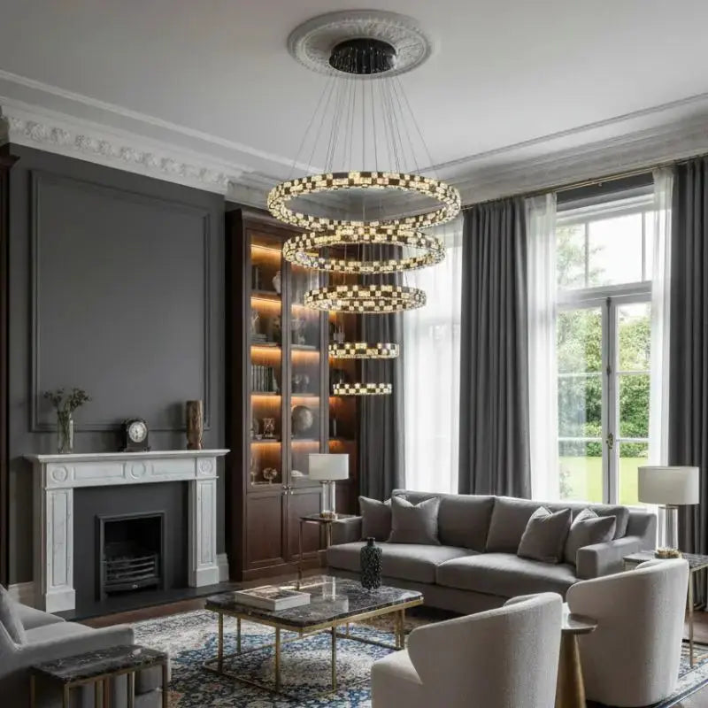 Modern Circular Luxury Villa Lighting — product view