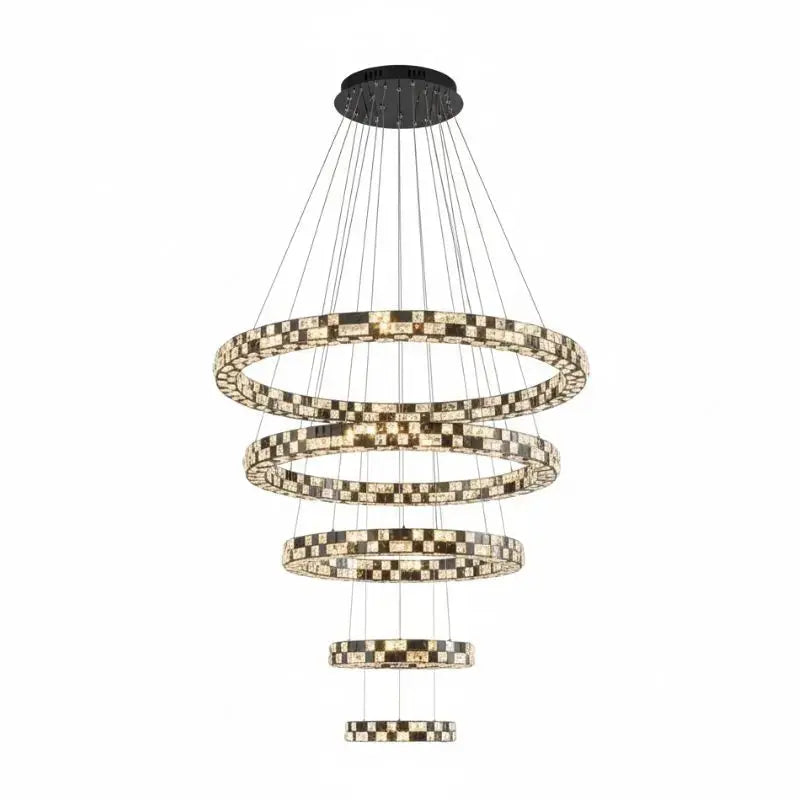Modern Circular Luxury Villa Lighting — alternate product view 1