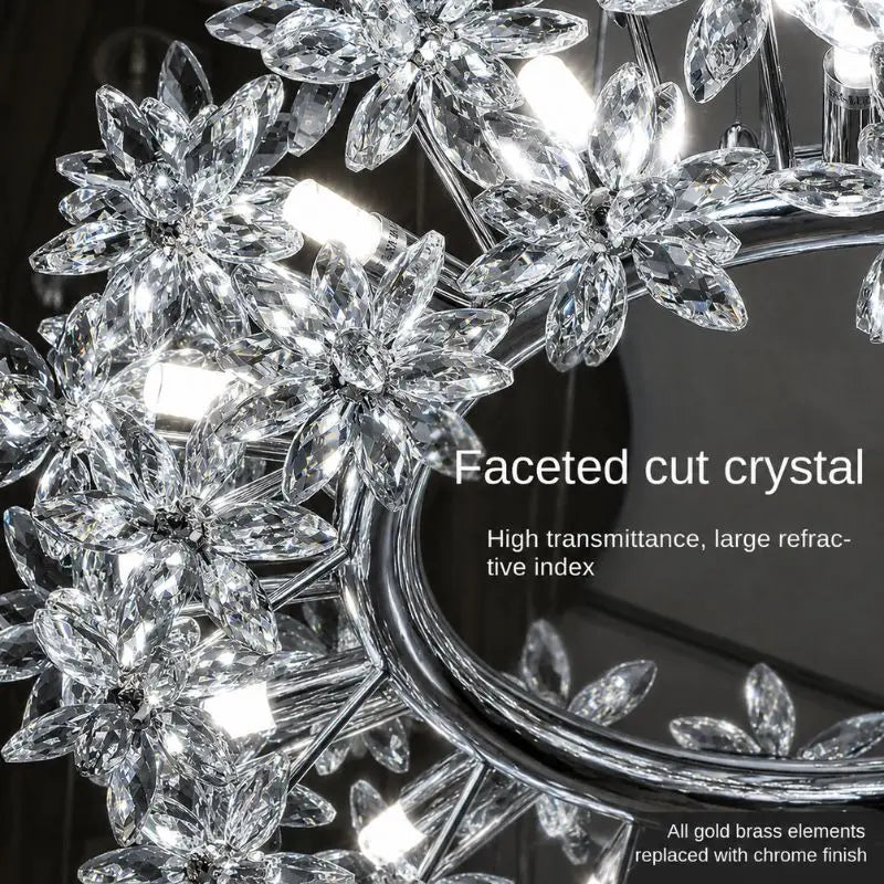 Designer Scandinavian Crystal Chandelier — alternate product view 8