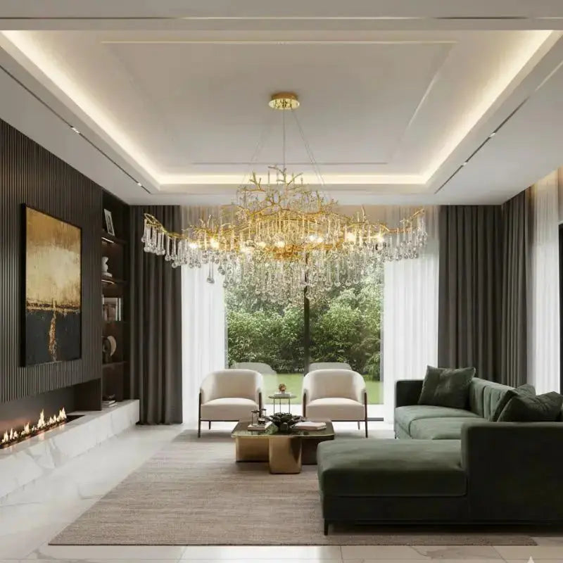Luxury Modern Raindrop Chandeliers — close-up design detail