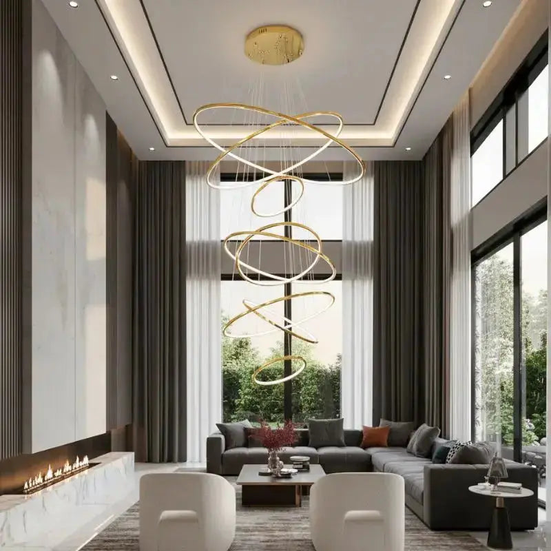 Elegant Modern Ring Chandelier — product view