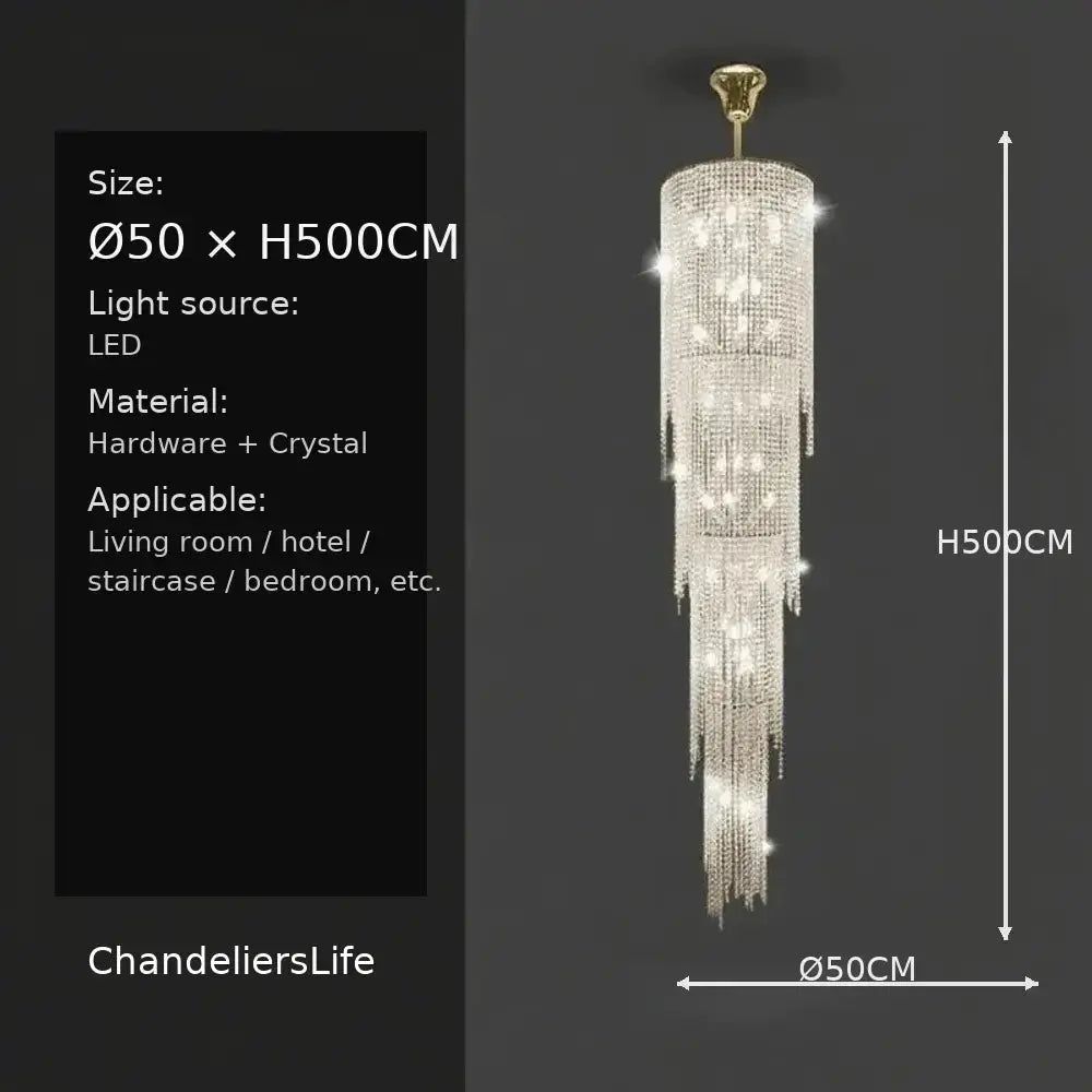 Luxury High Ceiling Chandelier — alternate product view 17