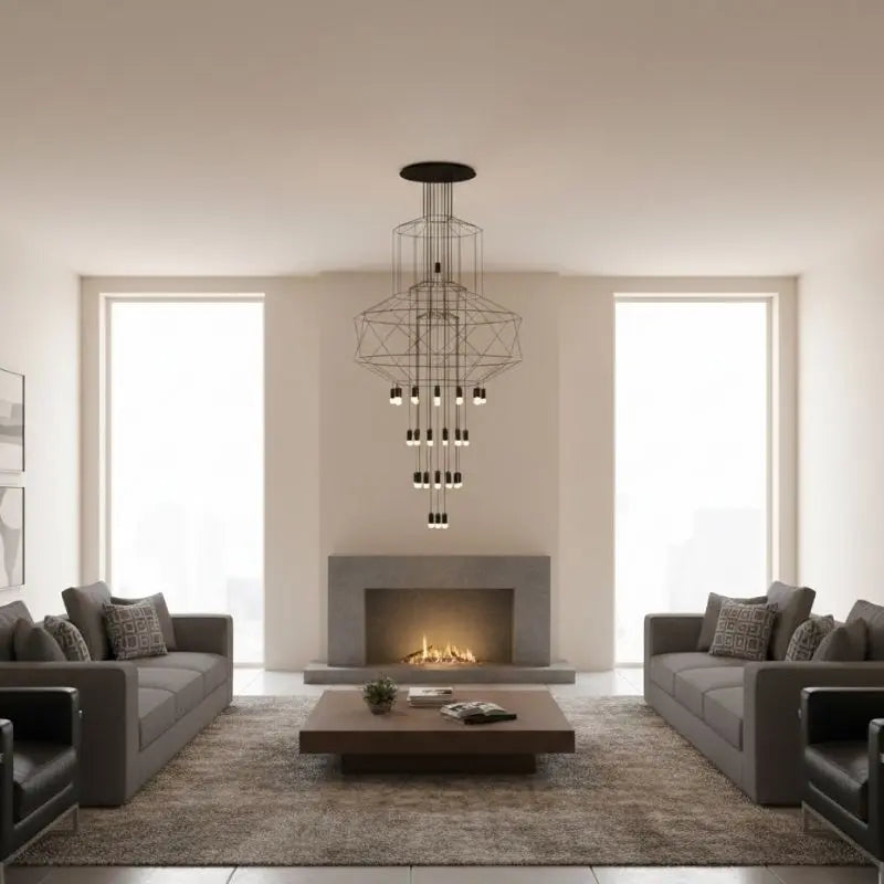 Postmodern Long Chandelier — alternate product view 3