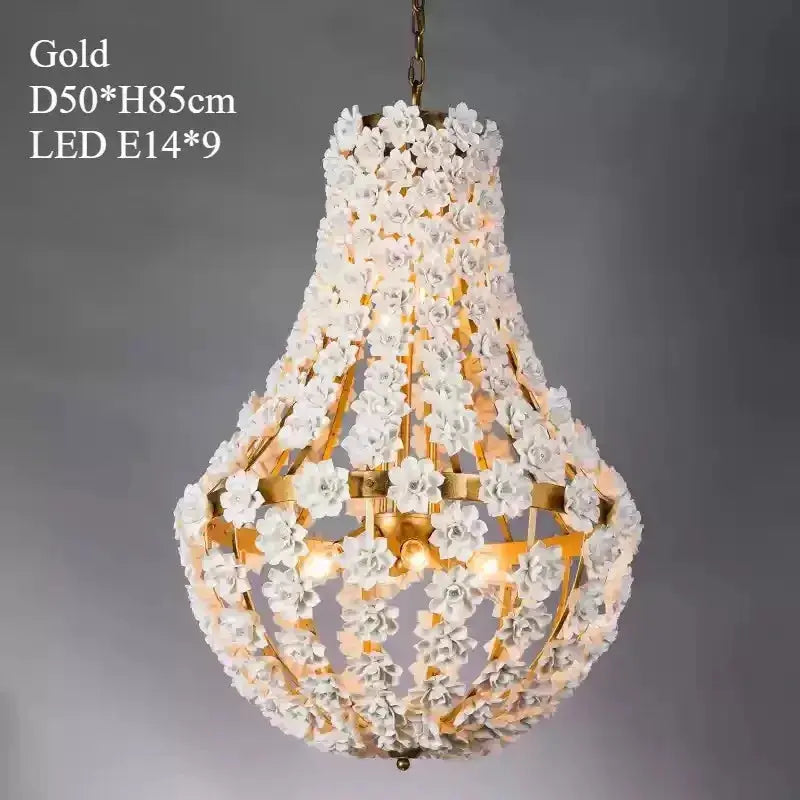 Ceramic American Vintage Chandelier — alternate product view 9