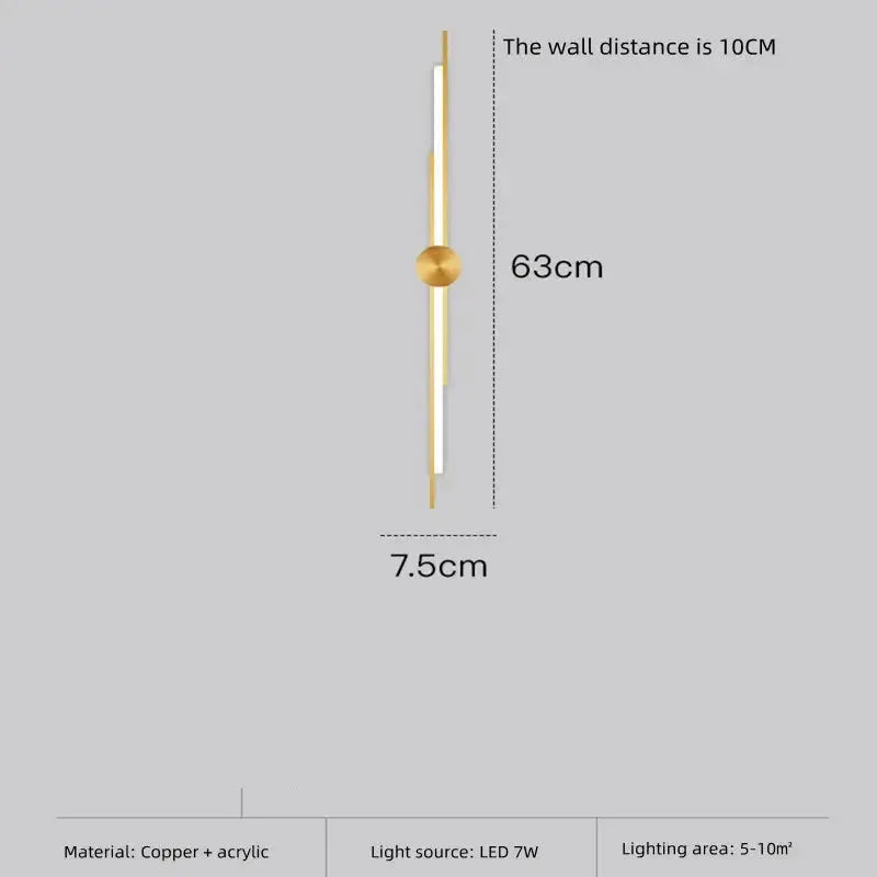 Copper Designer Wall Lamp — alternate product view 11