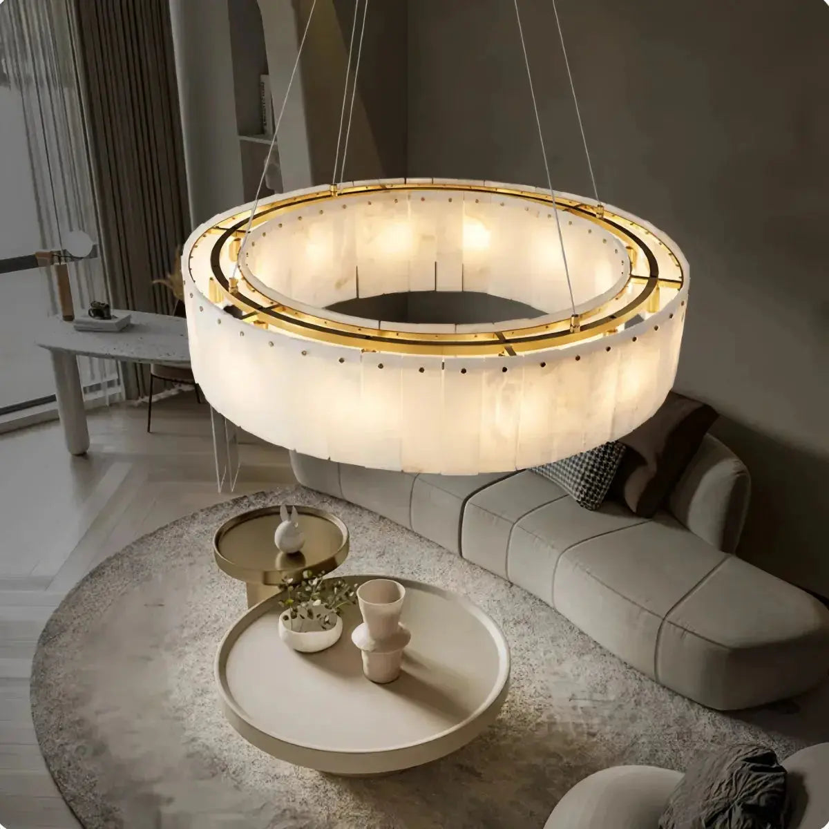 Luxury Nordic Natural Marble Chandelier — alternate product view 5