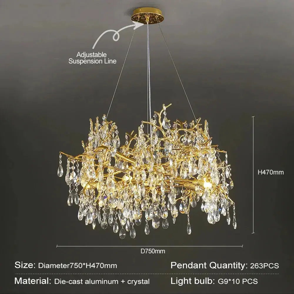 Luxury Modern Raindrop Chandeliers — alternate product view 10