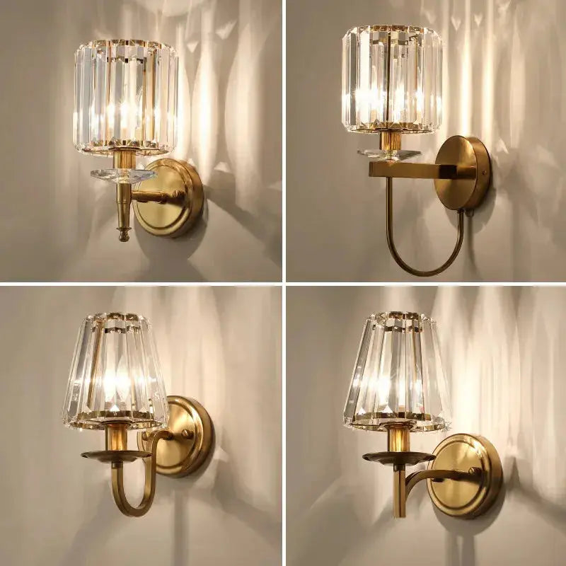 Nordic Crystal Iron Wall Lamp — alternate product view 1
