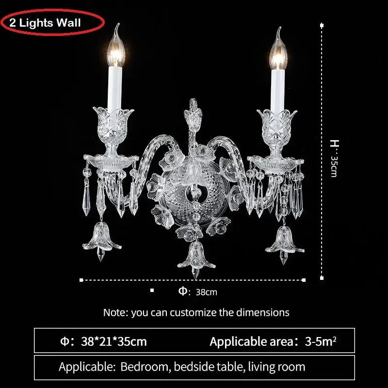 Luxury Villas Crystal Wall Light — alternate product view 2