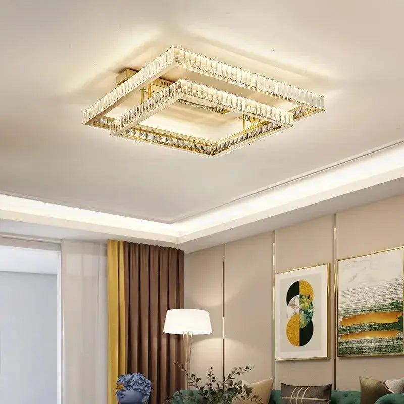 Luxurious Crystal LED Ceiling Chandelier — alternate product view 2