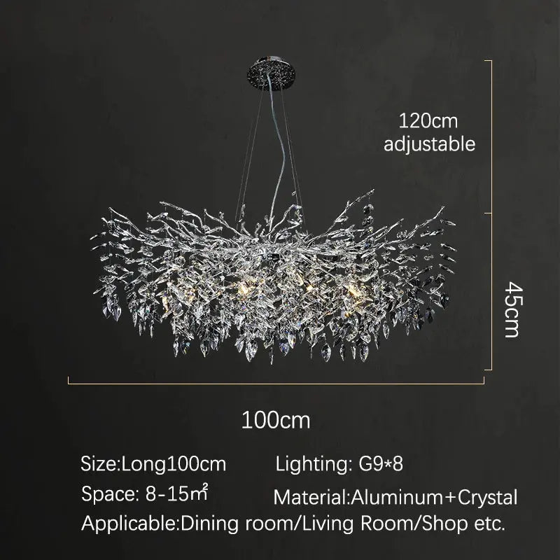 Modern Dining Branch Chandelier — alternate product view 9