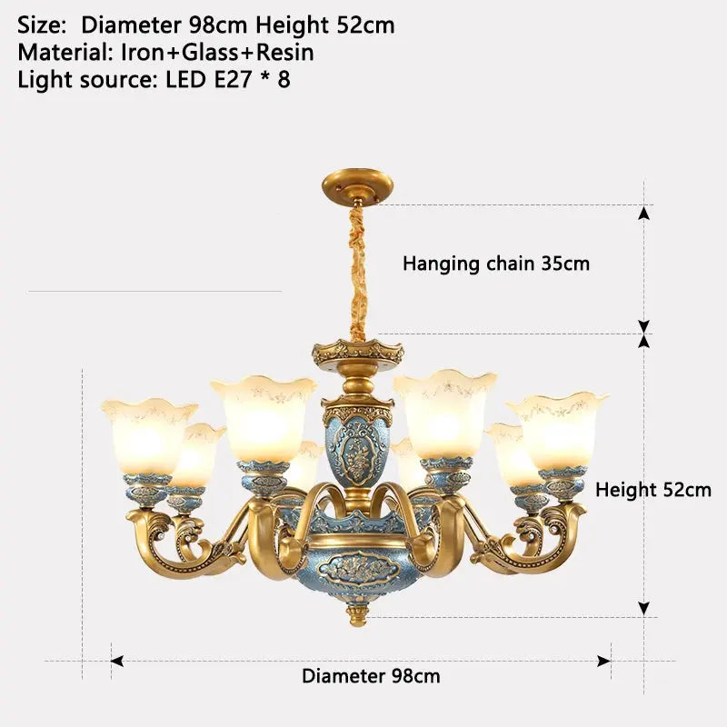 European Chandelier Mid Century Modern Lighting — alternate product view 15