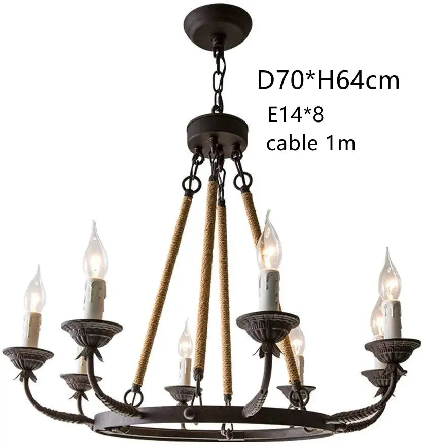 Country Style Rustic Chandeliers — alternate product view 8