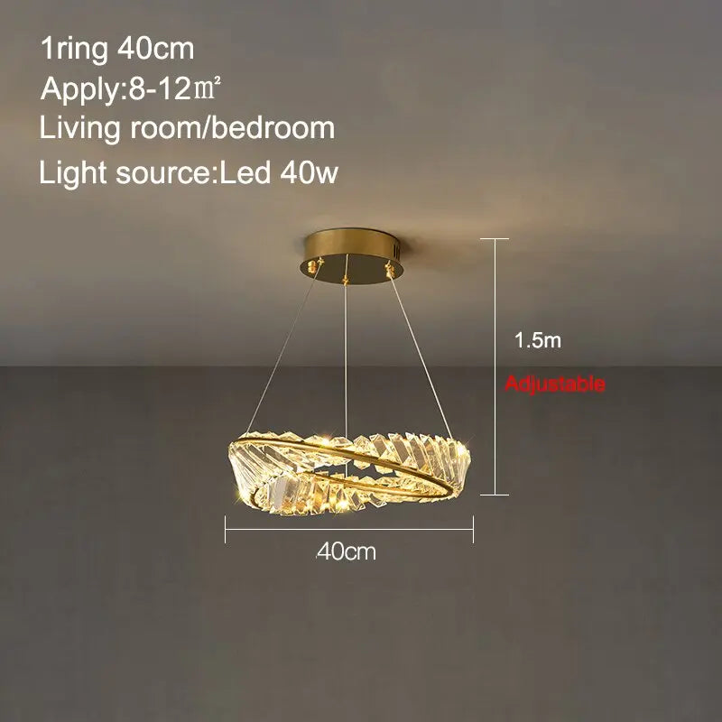 Crystal Led Chandelier — alternate product view 8