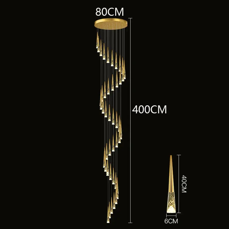 Modern Dome Decoration Stair Pendant Lamp — alternate product view 11