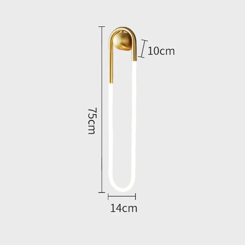 Minimalist U-shaped Wall Lamp — alternate product view 5