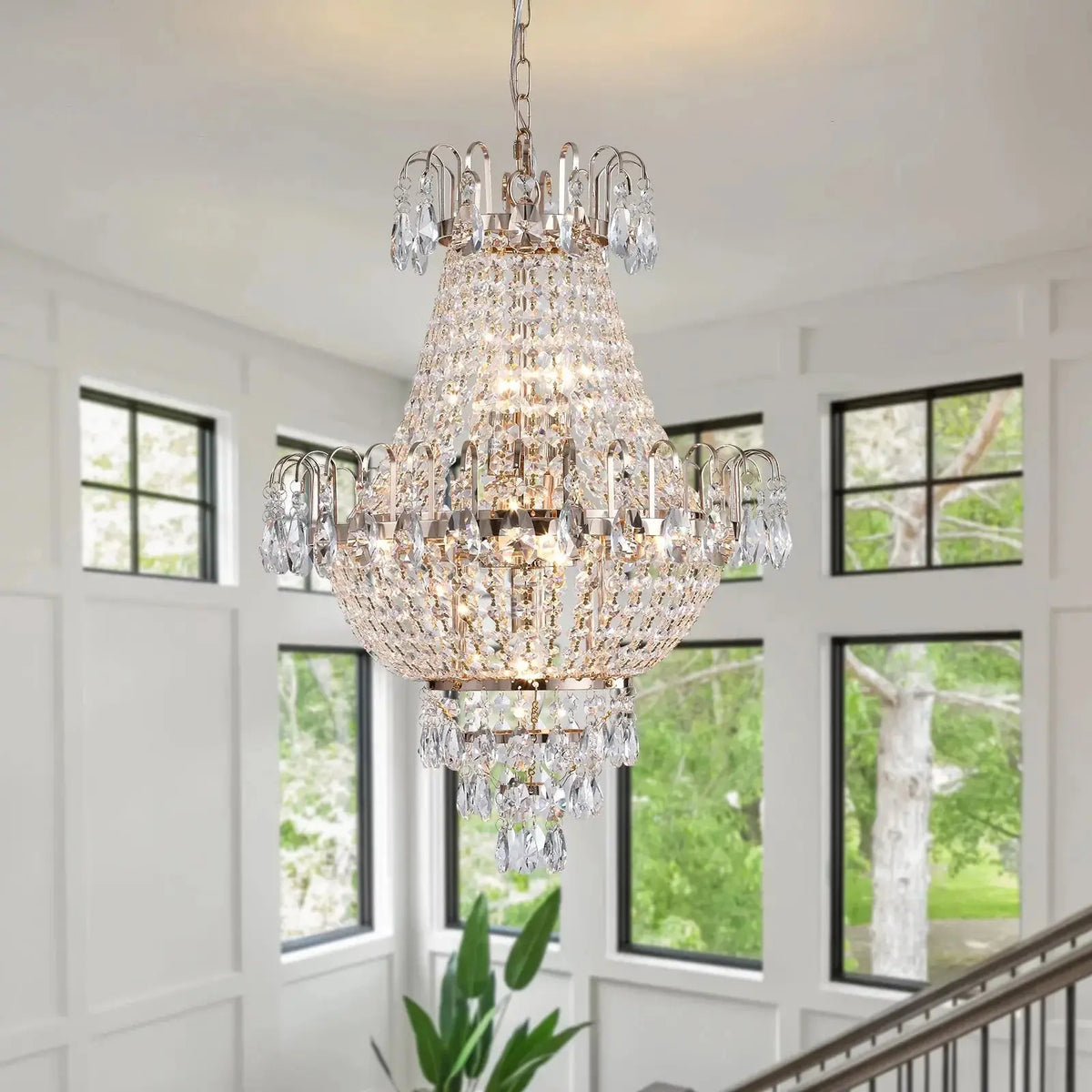 Luxury Retro Crystal Imperial Style Ceiling Light — product view