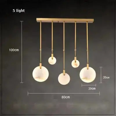 Luxury Natural Stone Pendant Lamp — alternate product view 5