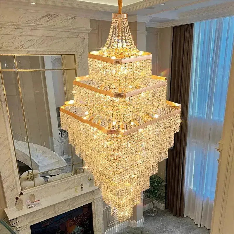 Rose Gold Stair Chandelier Luxury Chandelier — alternate product view 2