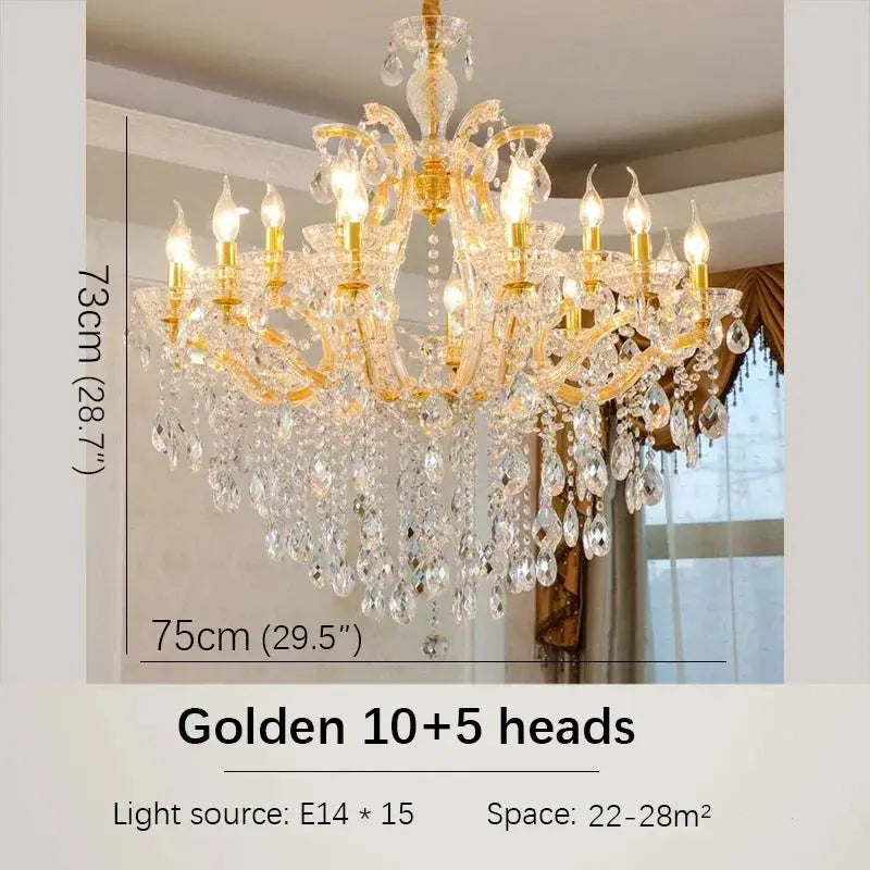 Red Luxury Crystal Chandelier — alternate product view 15