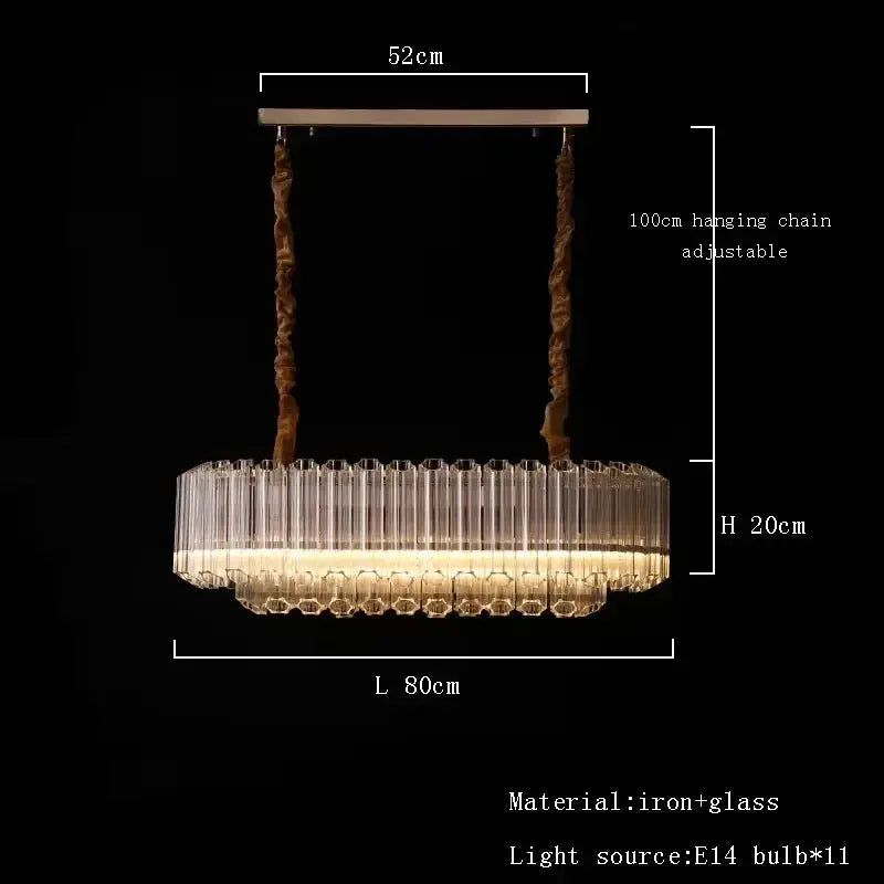 Luxury Glass Crystal Modern Chandelier — alternate product view 13