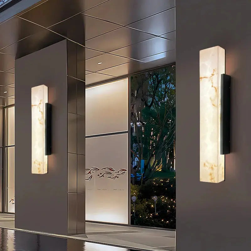 Modern Marble Effect Outdoor Lighting — alternate product view 2