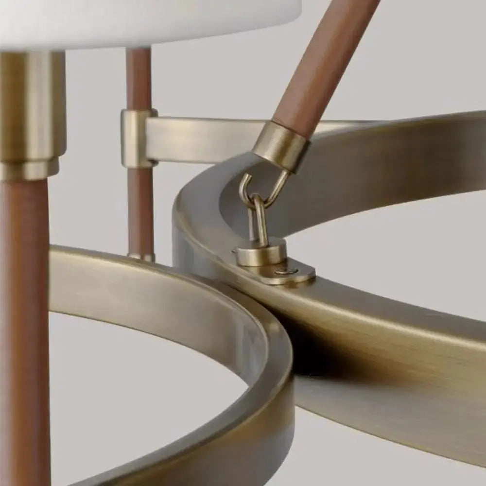 Iron Brass Nickel Finish Chandelier — alternate product view 3