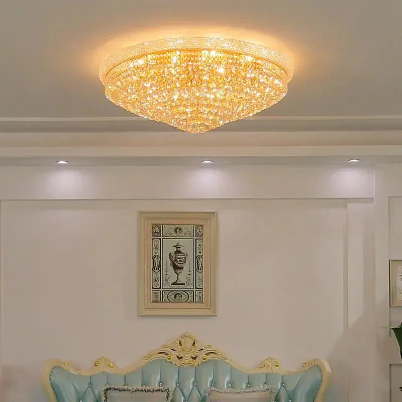 Morden Crystal Ceiling Lamp Bedroom Atmospheric — alternate product view 4