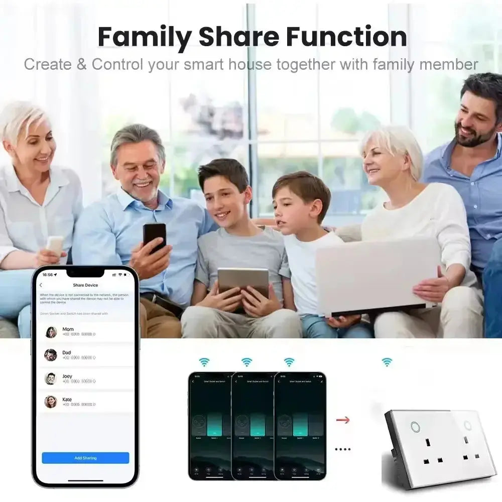 Alexa Google Home WIFI Smart Plug UK — alternate product view 4