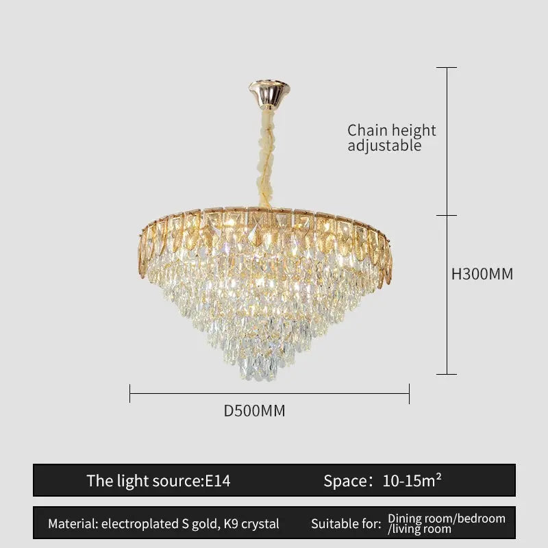 Crystal Chandelier Post-Modern Luxury Lighting — alternate product view 3