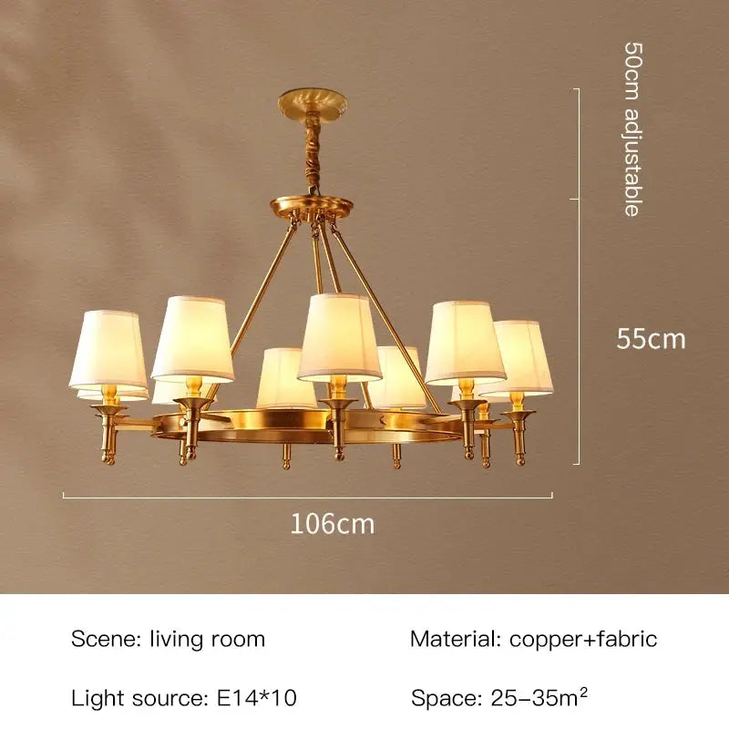 Copper Chandelier — alternate product view 9