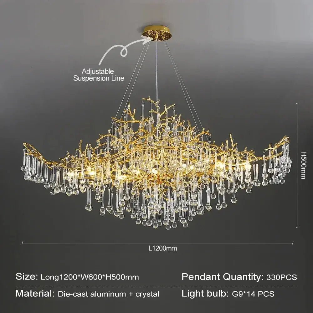 Luxury Modern Raindrop Chandeliers — alternate product view 18