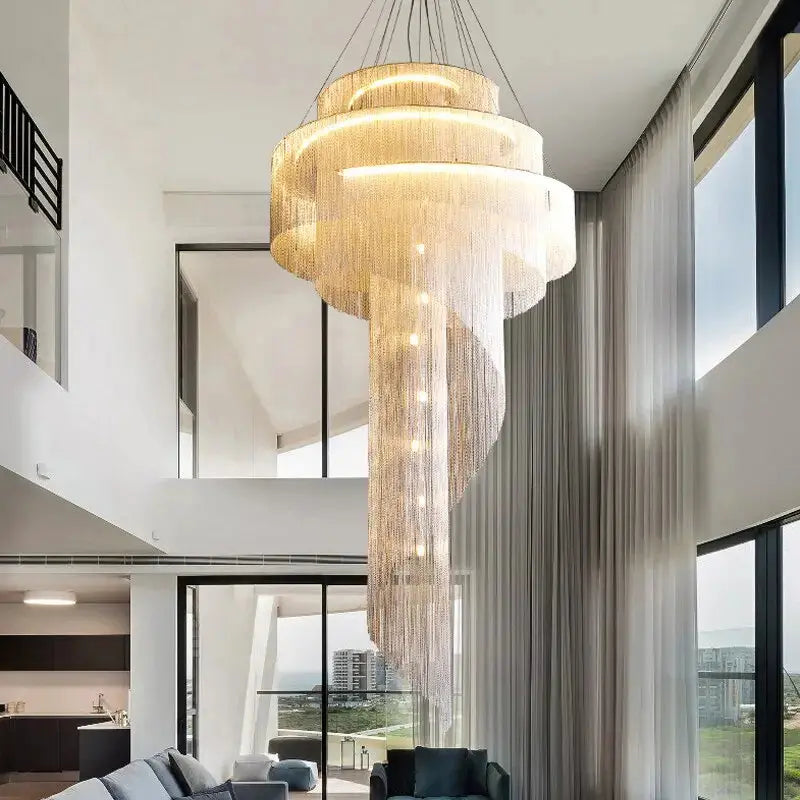 Luxury Tassel Chain Chandelier — product view