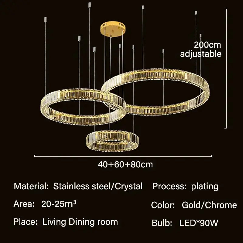 Modern Crystal Ceiling Lights — alternate product view 5