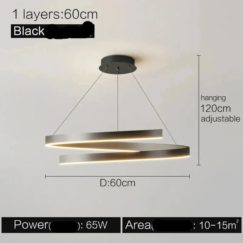 New Minimalist Living Room Modern Pendant Lamp — alternate product view 7