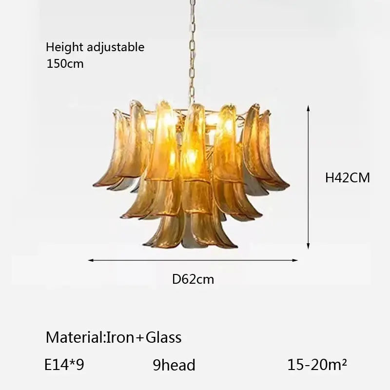 Virello Designer Amber Glass Pendant Light — alternate product view 12