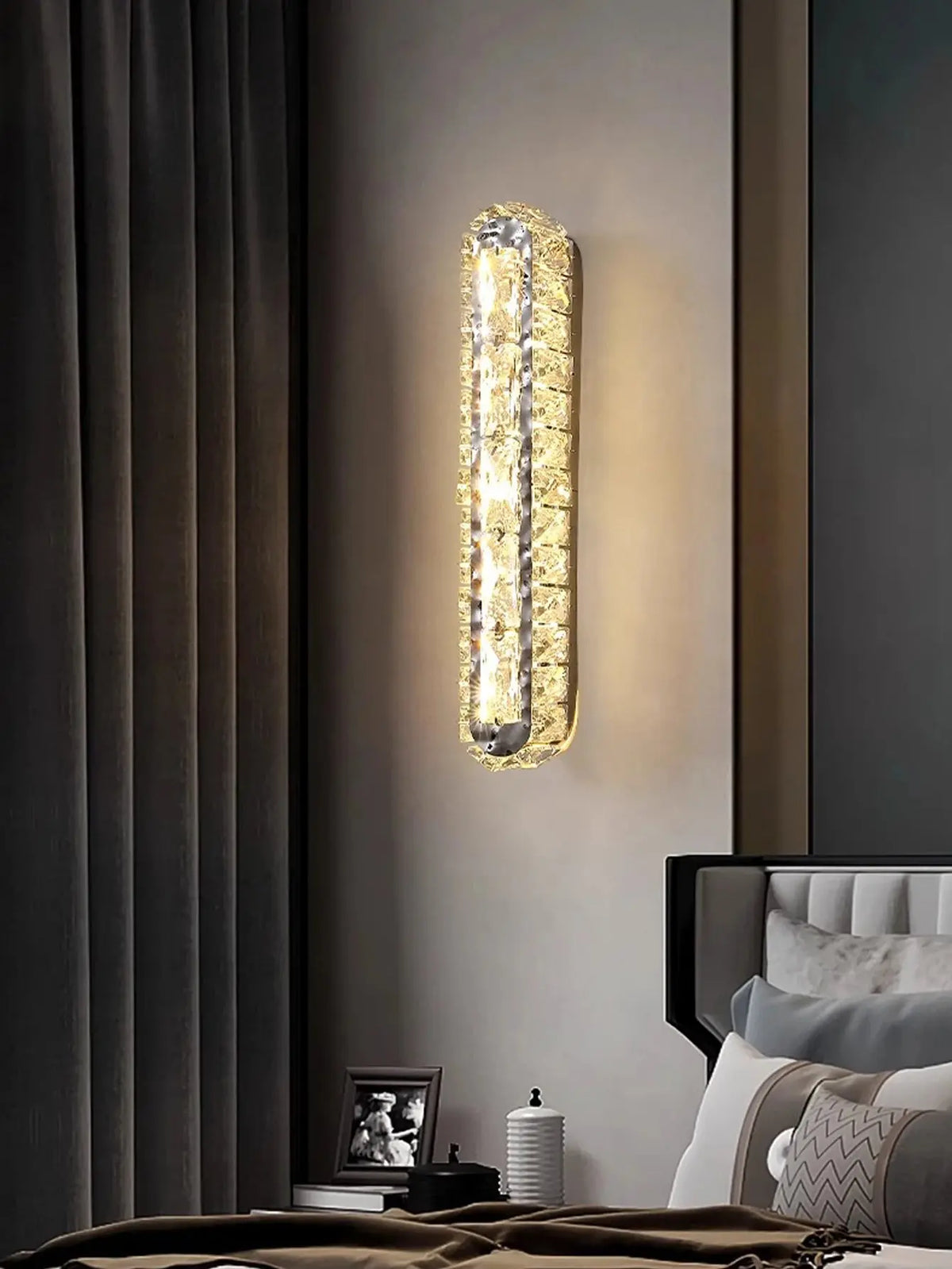 Double Row Crystal Wall Light — alternate product view 2