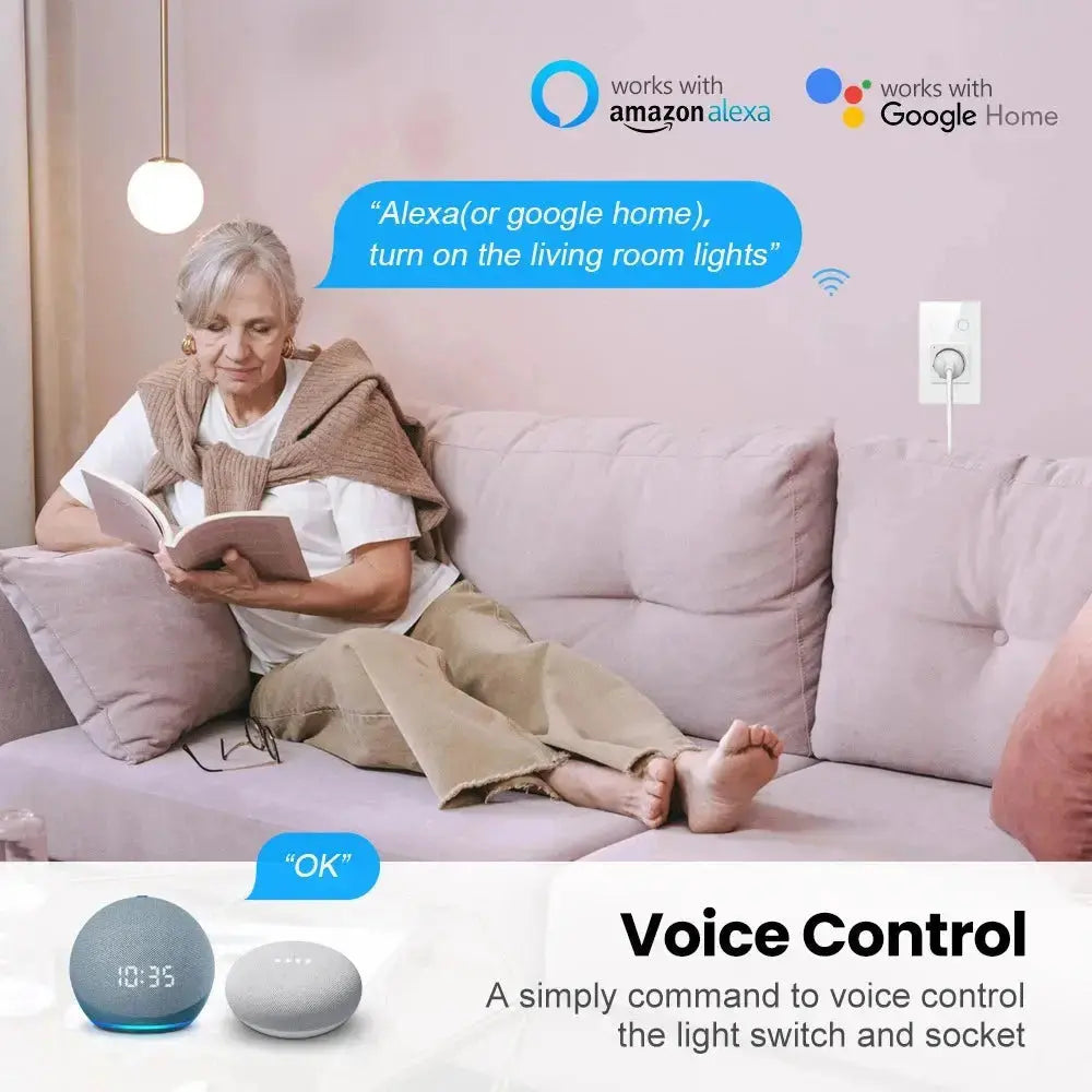 Alexa Google Home WIFI Smart Plug UK — alternate product view 2
