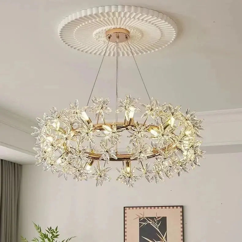Designer Scandinavian Crystal Chandelier — alternate product view 2