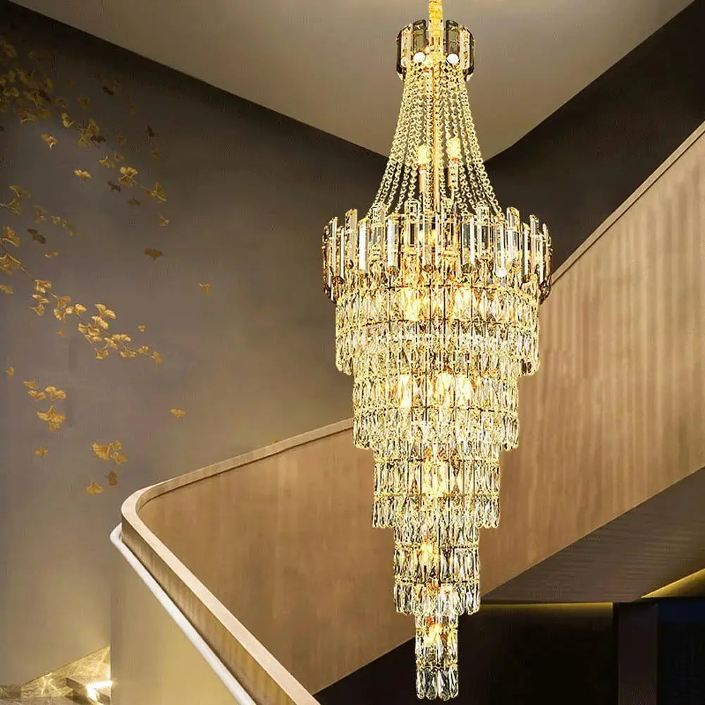 Luxury Villa Staircase Large Chandelier — alternate product view 2