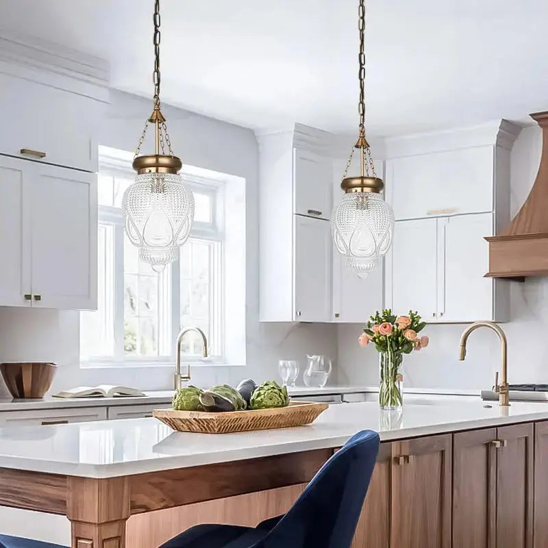 Farmhouse Suspension Glass Pendant Lights — product view