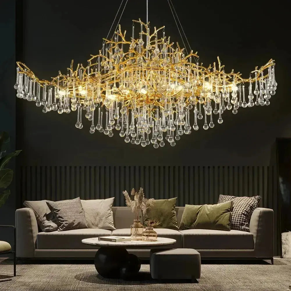 Luxury Modern Raindrop Chandeliers — alternate product view 2