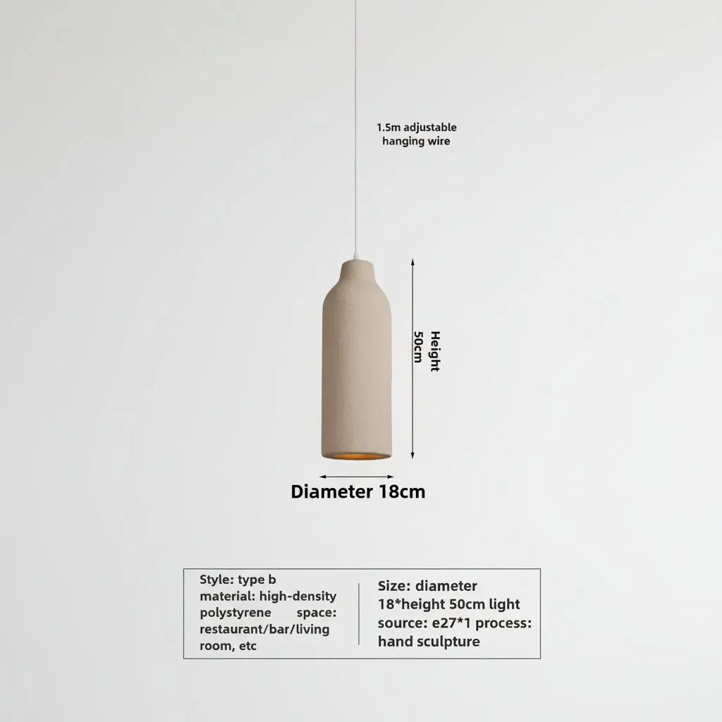 Japanese Wabi-sabi Style Pendant Lamp — alternate product view 6